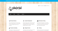 Desktop Screenshot of plurral.com